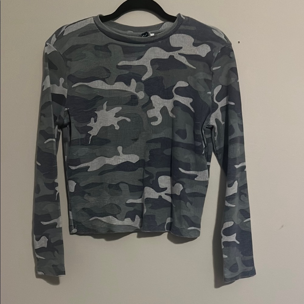 Camo Long Sleeve Top